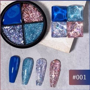 2/$20 ~ Set #001 ~ 4 Color UV LED Cream, Pudding Nail Gel Polish, Brush Included